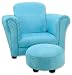 Trend Lab Ultrasuede Club Chair, Turquoise