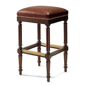 Raffles 31-1/2" Bar Height Backless Bar Stool - Jet Black - Frontgate