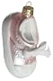 Ornaments To Remember Baby Shoe (Pink) Hand-Blown Glass Ornament