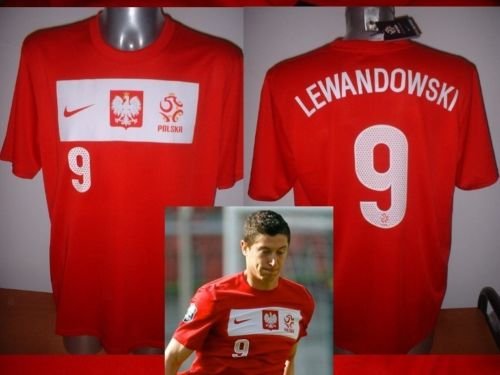 Polen Lewandowski Erwachsene XL Nike BNWT Shirt Jersey Fußball Polska Bayern München Munchen Home rot