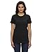 American Apparel Women's Fine Jersey Classic T-Shirt, Black, Medium