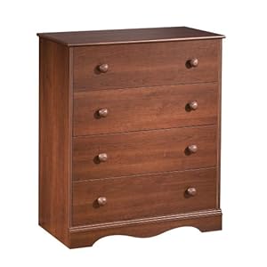 South Shore Furniture Heavenly Collection 4 Drawer Chest Royal Cherry