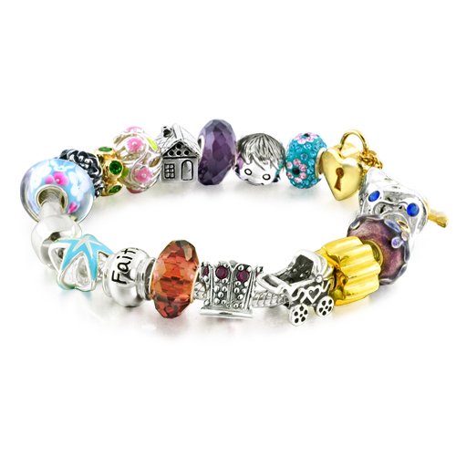 Every mom and grandma deserves one special piece of custom jewelry that shows off the love and pride they have for their children.  Perfect for mothers and grandmothers everywhere, the 925 Sterling Silver Pandora Bead Bracelet Sty...