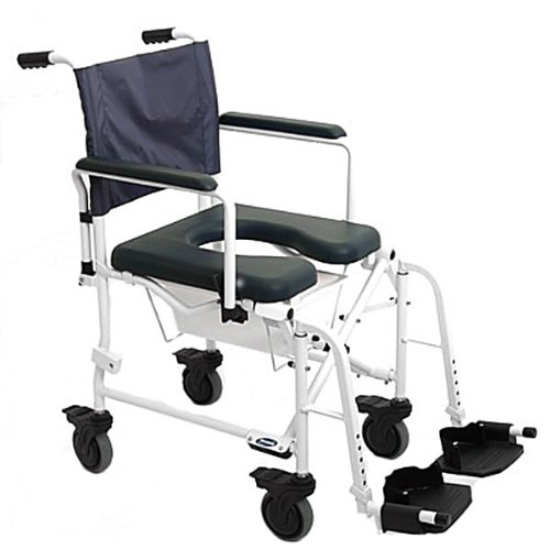 Mariner Shower and Commode Chair with 5 inch Casters and 18 inch Seat Width Mariner Shower and Commode Chair with 5 inch Casters and 18 inch Seat Width