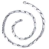 Absolutely Charismatic: Mens Stainless Steel Fancy Conical Link 20 Inch Chain Necklace