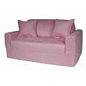 Furniture online: Fun Furnishings Sofa Sleeper, Pink Micro Suede
