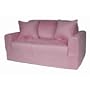 Fun Furnishings  Sofa Sleeper, Pink Micro Suede