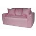 Fun Furnishings Sofa Sleeper, Pink Micro Suede