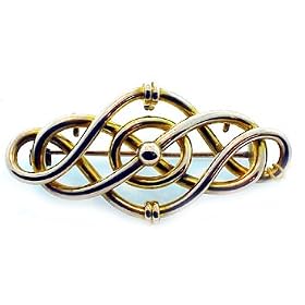 Antique English 9k Gold Brooch and Pendant by Antique and Estate Jewelry