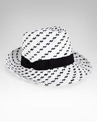 Colorblock Straw Fedora