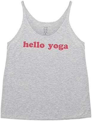 Yoga Rx Women's Hello Yoga Slouchy Tank Top Grey (M/L)