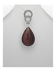 Marcasite Pendant Necklace In 92.5 Sterling Silver