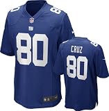 Victor Cruz Jersey Home Blue Game Replica #80