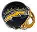 Kellen Winslow Autographed/Hand Signed San Diego Chargers Throwback Authentic Mini Helmet with HOF 9