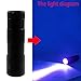 BOGZON 12 LED Ultraviolet Flashlight, Handheld Pets Urine & Stains Detector, UV Counterfeit Currency Detector, Scorpion Hunter & Finder, Powered by AAA Batteries (Not Included), Black