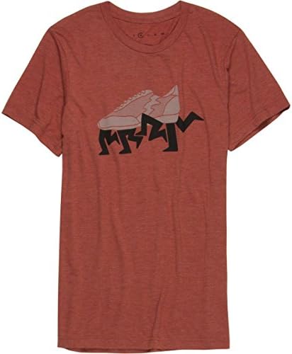 Endurance Conspiracy Men's Running Shoe Soft Tee, Heathered Lava, Large