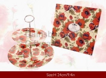 Poppy Two Tier Cake Stand from the Leonardo Collection