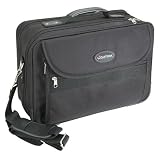 LIGHTPAK Laptoptasche Polyester gepolstertes Notebookfach Trolleyband Faechertasche fuer A4 Dokumente abnehmbarer Schultertragegurt
