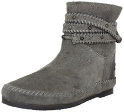 Coral Blue Tronchetto Crosta Accessorio CB.K312001 SUE, Damen Fashion Stiefel, Grau (GRE), EU 38