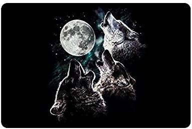 Go Dating thickness, Cool Design Night Moon Wolf Indoor/outdoor Floor Mat Doormat 23.6(L) x 15.7(W)