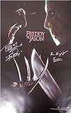 Freddy Krueger and Jason Voorhees Dual Autographed Movie Poster (Englund/Kinzinger)