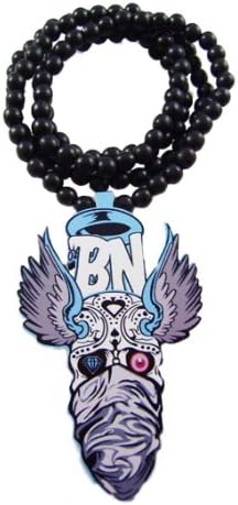 Hip-hop Fashion Good Quality Wood Ball Bead Chain Necklaces