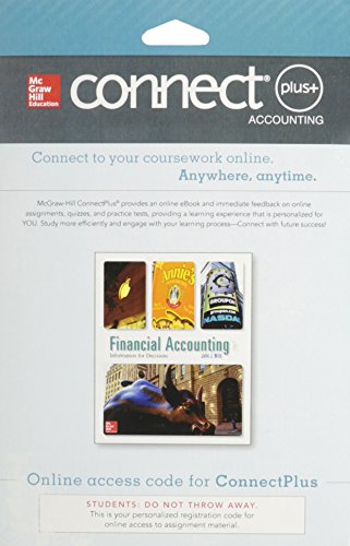 Connect 1-Semester Access Card for Financial Accounting: Information for Decisions