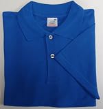 Fruit of the Loom lightweight polo shirt Royal Blue XXL