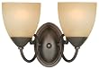Hardware House 543827 Berkshire 12-1/4-Inch by 8-1/4-Inch Bath/Wall Lighting Fixture Oil Rubbed Bronze