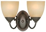 Hardware House 543827 Berkshire 12-1/4-Inch by 8-1/4-Inch Bath/Wall Lighting Fixture Oil Rubbed Bronze