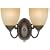 Hardware House 543827 Berkshire 12-1/4-Inch by 8-1/4-Inch Bath/Wall Lighting Fixture Oil Rubbed Bronze