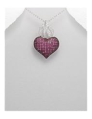 CZ Pendant Necklace In 92.5 Sterling Silver