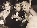 "Hollywood Triangle (Bacall, Bogart, Monroe)" Transglobe 32x24