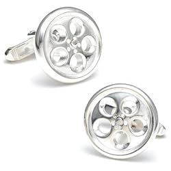 Chrome Wheel Cufflinks