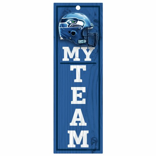 NFL Seattle Seahawks 4-by-13 Wood 