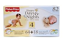 Fisher Price Happy Days and Nights Diapers, Large, 22-37 Lbs., 82-Count
From Fisher Price
