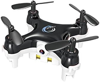 Joyrim Mini 0.3MP FPV Real Time Video Wi-Fi Camera 2.4G 4CH 6-Axis Gyro RC Quadcopter with LED Navigation Light Headless CF Mode 360° Flip 3D Flight RTF Spy Drone (FPV Camera Drone, Black)