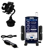Samsung SCH-i830 Auto Cup Holder with Car Charger - Uses Gomadic TipExchange