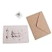 Generic 30 Sets Retro Christmas Candle Painted Greeting Card with Envelopes Wishing Card RS.960.00