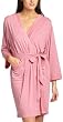 Intimo Women's Soft Knit Kimono with Lace