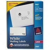 Avery 5163  Laser Printer Labels 2X4  Single Pack