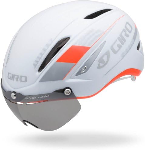 FLUORESCENT ORANGE/WHITE / L Size Giro Air Attack Shield Bike Helmet