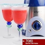 Miallegro 7080 Ice Crushing Blender – 500 Watts, Stainless Steel Base & 50-Ounce Glass Jar