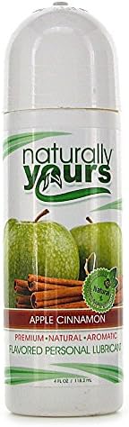 Nature Lovin Lubricants Naturally Yours Apple Cinnamon Natural Flavored Lubricant, 4 Fluid Ounce
