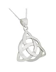 Siopa Sterling Silver Irish Celtic Trinity Knot Pendant