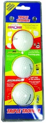 Triple Trouble Joke Golf Balls