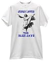JESUS LOVES THE BLUE JAYS BASEBALL TEE SHIRT jersey
