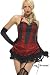 Leg Avenue Burlesque Dancer, includes brocade dress with bustle back bow