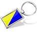 Keychain "Gran Canaria" Flag region: Spain - Hand Made, Key chain ring