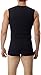 Underworks Cotton Concealer Compression Muscle Shirt Top, 2X, Black
